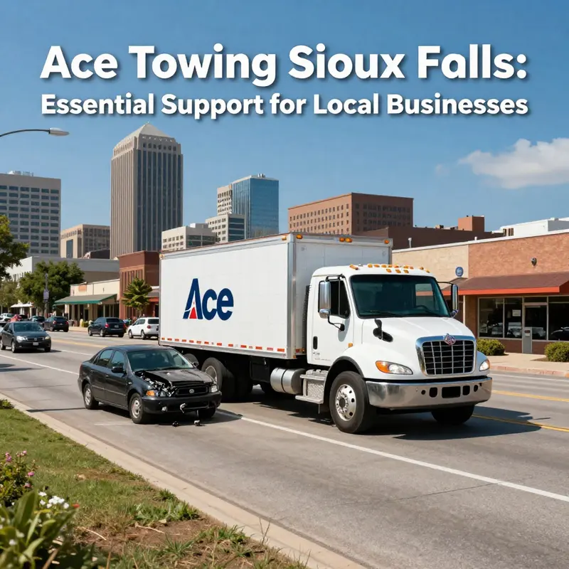 Ace Towing provides prompt service to businesses in Sioux Falls, ensuring minimal downtime.