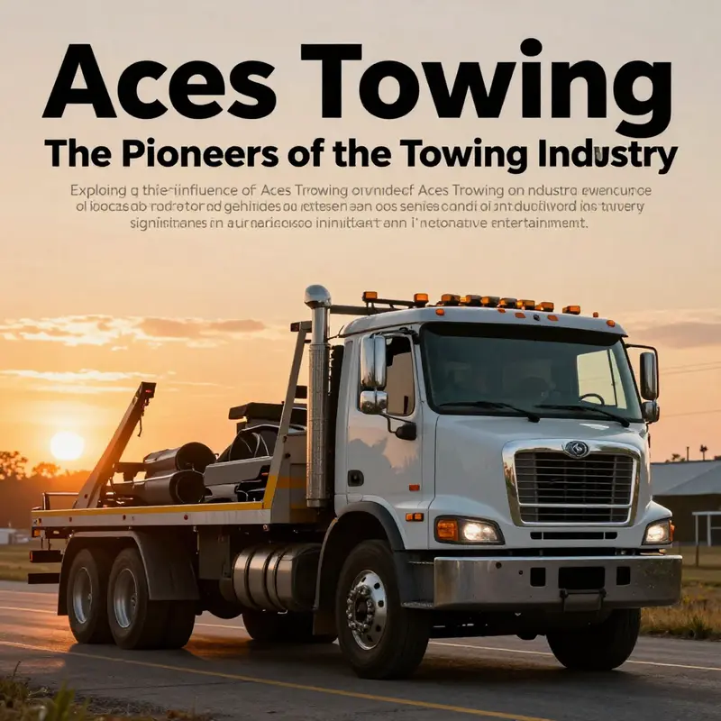 A tow truck operating at sunset, symbolizing resilience and professionalism in towing services.