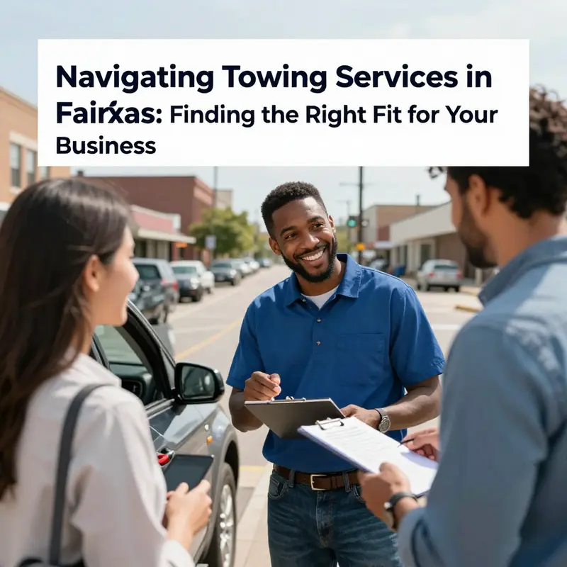 Professional towing services in Fairfax ready to assist local businesses.