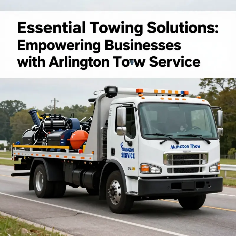 Arlington Tow Service truck ready for action, demonstrating the company’s commitment to prompt towing solutions.
