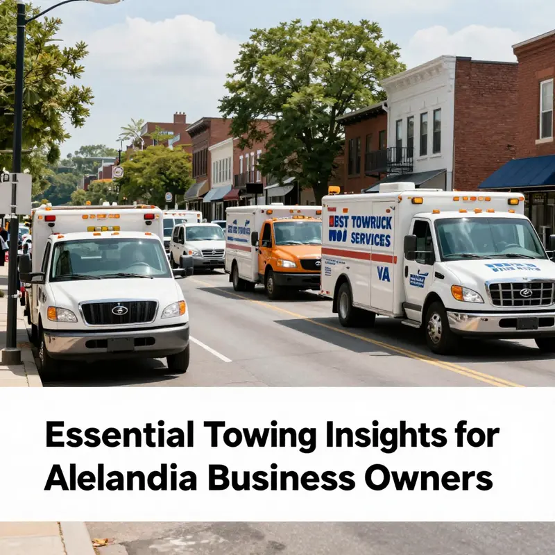 Local tow trucks in Alexandria, ready to provide immediate assistance.