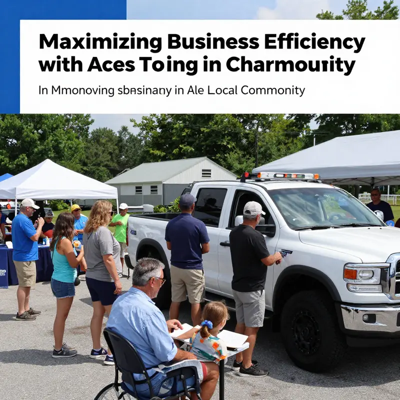 Aces Towing truck providing roadside assistance to a local driver.