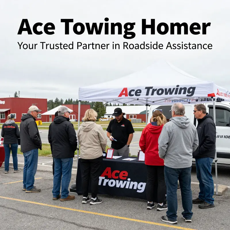 Ace Towing’s vehicle ready to provide services in Homer, Alaska.