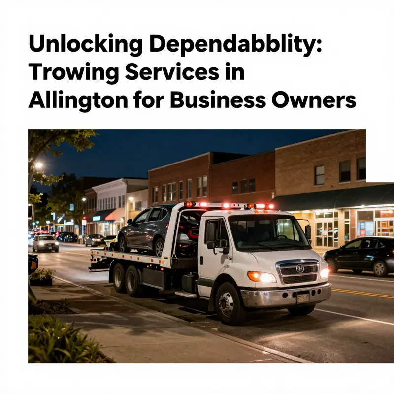 Emergency assistance on-call: A tow truck responds promptly to a vehicle breakdown in Arlington.