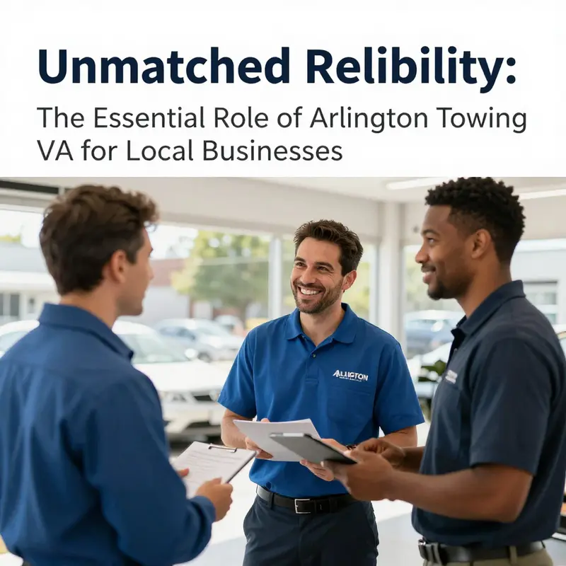 Arlington Towing showcases a range of towing services tailored for various needs.