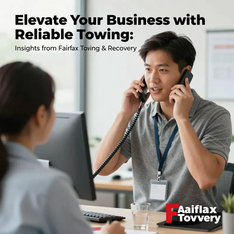 Customer service representative assisting callers for Fairfax Towing & Recovery.