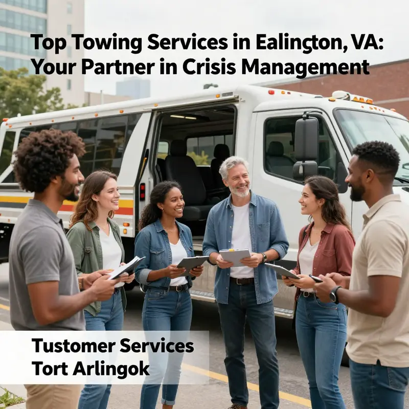 A reliable tow truck representing top towing services available in Arlington, VA.