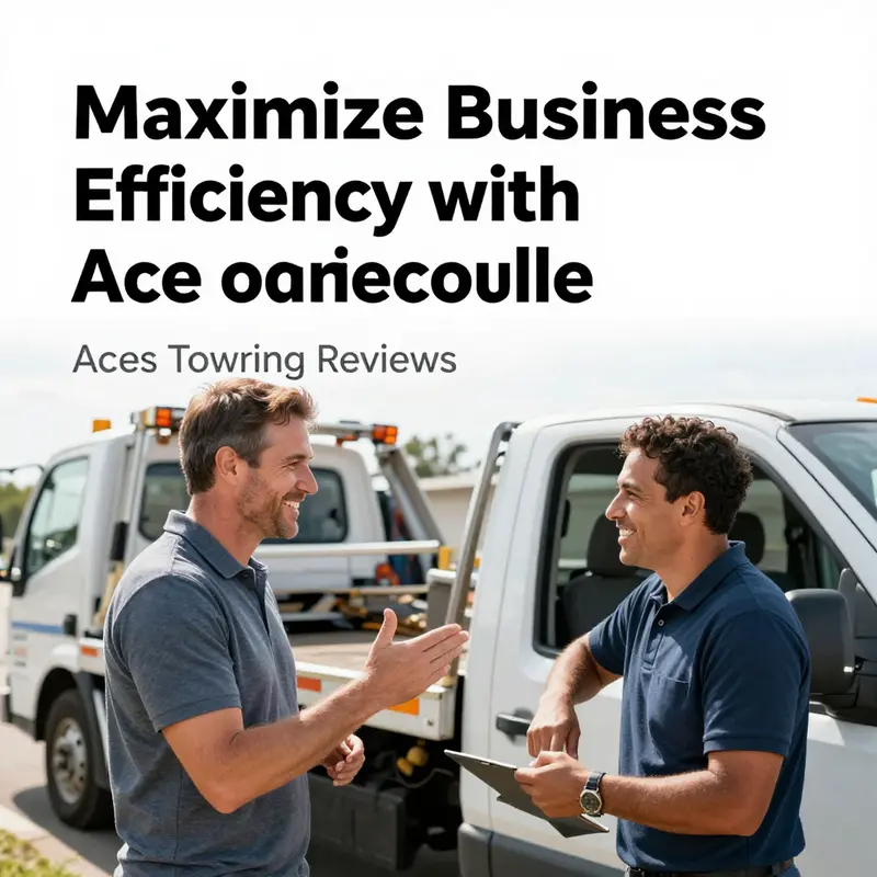 Aces Towing truck providing roadside assistance to a local driver.