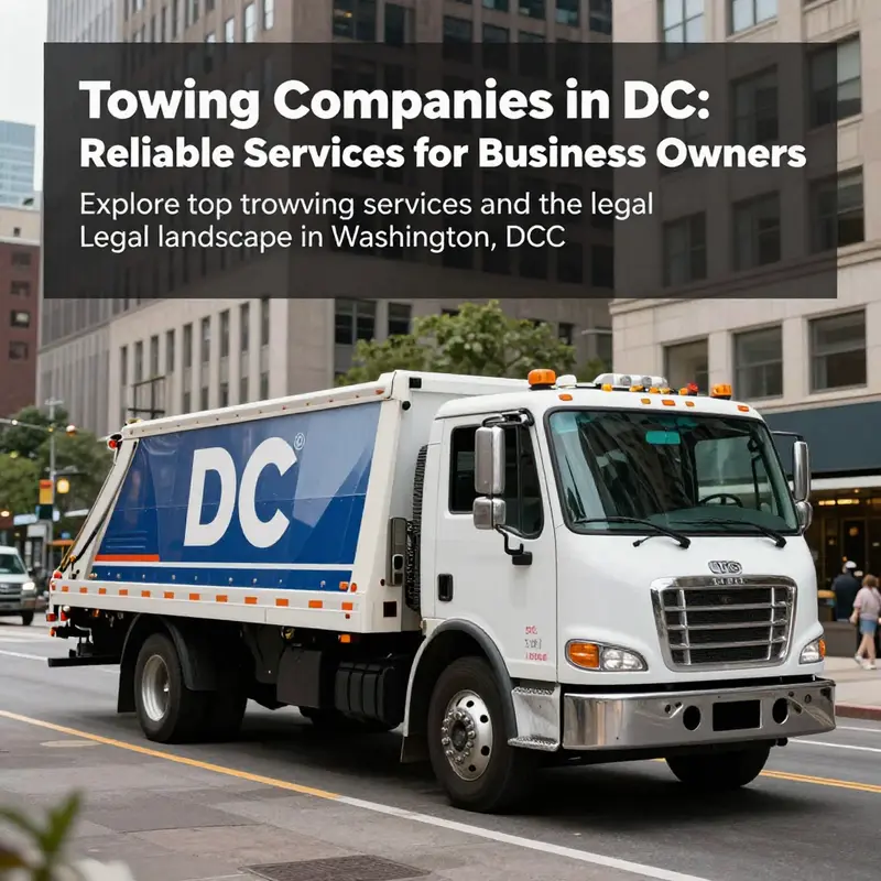 A tow truck actively assisting a vehicle in Washington DC, symbolizing reliable towing services available in the area.