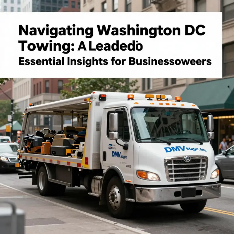 DMV Magic Towing’s professional service exemplifying reliable roadside support in Washington DC.