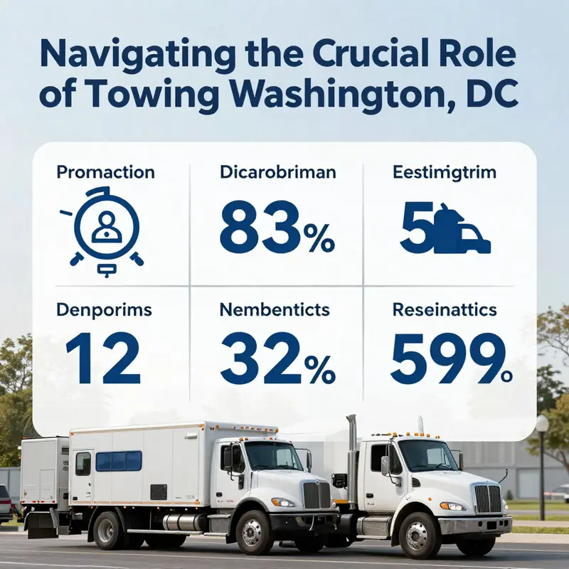 A visual representation of towing services enhancing urban mobility in Washington DC.