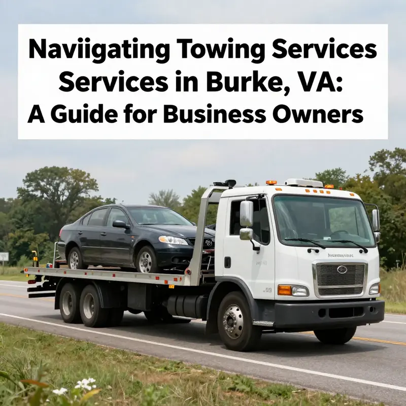 A visual representation of top towing services ready to assist the Burke community.