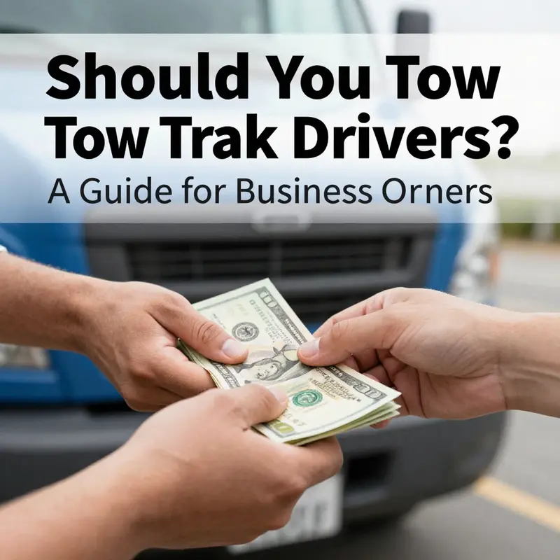 A tow truck driver provides assistance in an emergency, embodying the circumstances where tipping may be considered.