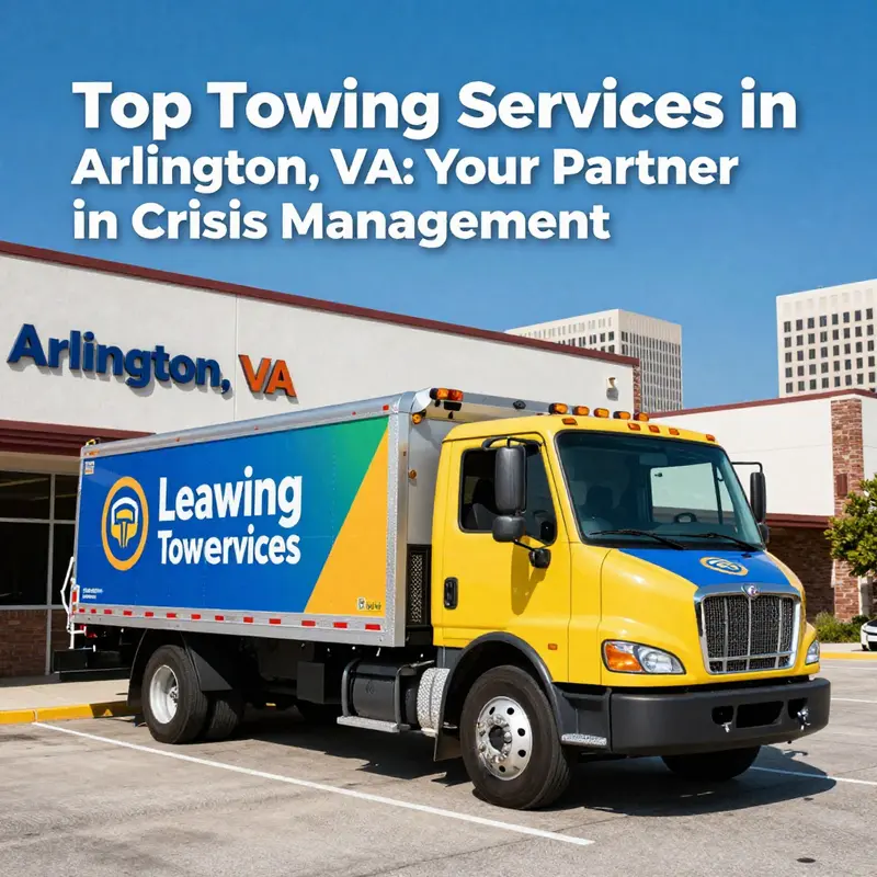 A reliable tow truck representing top towing services available in Arlington, VA.