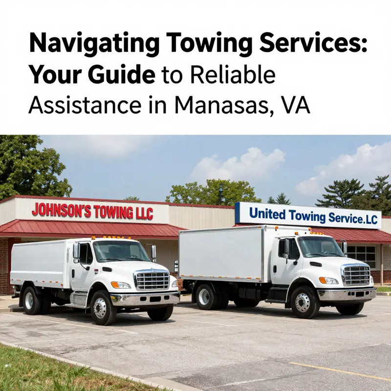 Local towing service providers in Manassas, VA, showcasing their readiness to assist businesses.
