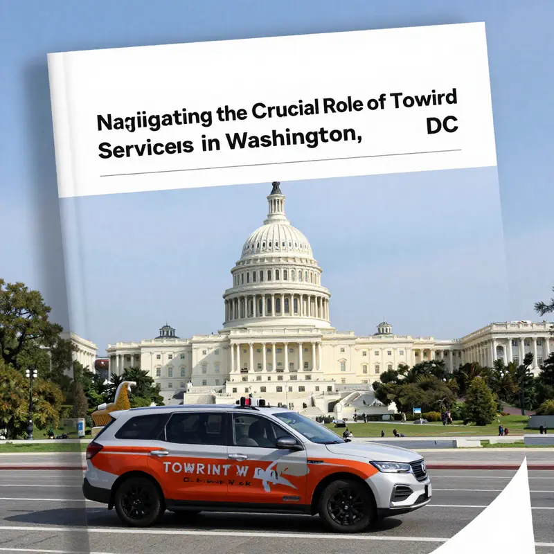 A visual representation of towing services enhancing urban mobility in Washington DC.