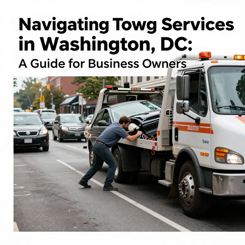 A visual representation of prominent towing companies serving Washington, DC.