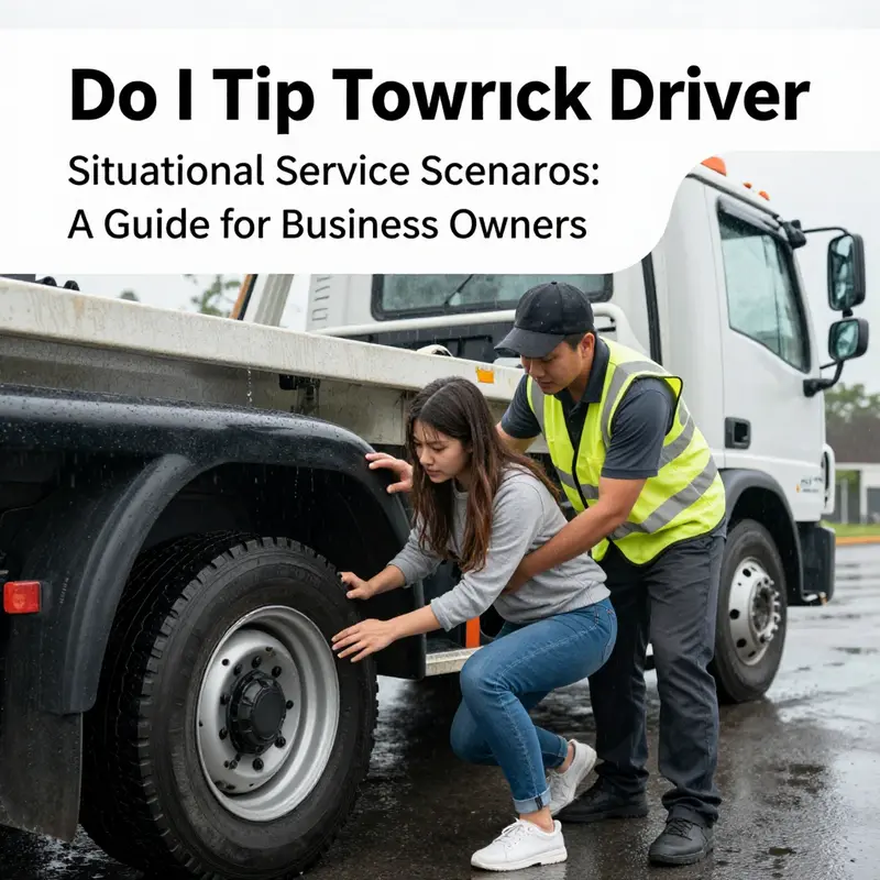 Understanding the general practices of tipping for tow truck services.