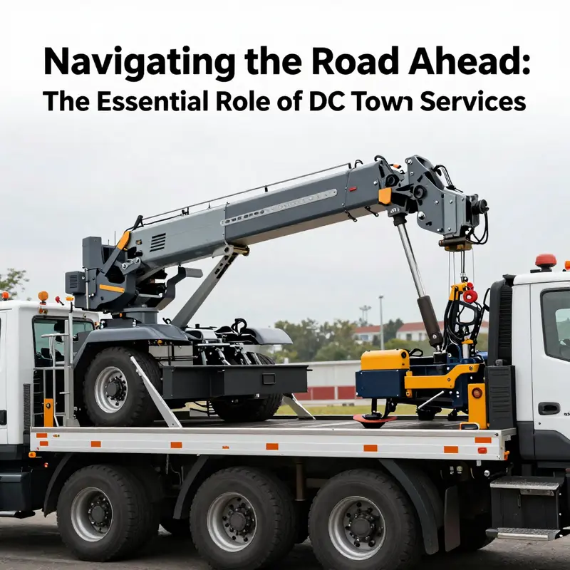 Different types of cranes utilized in DC towing, each designed for specific recovery scenarios.