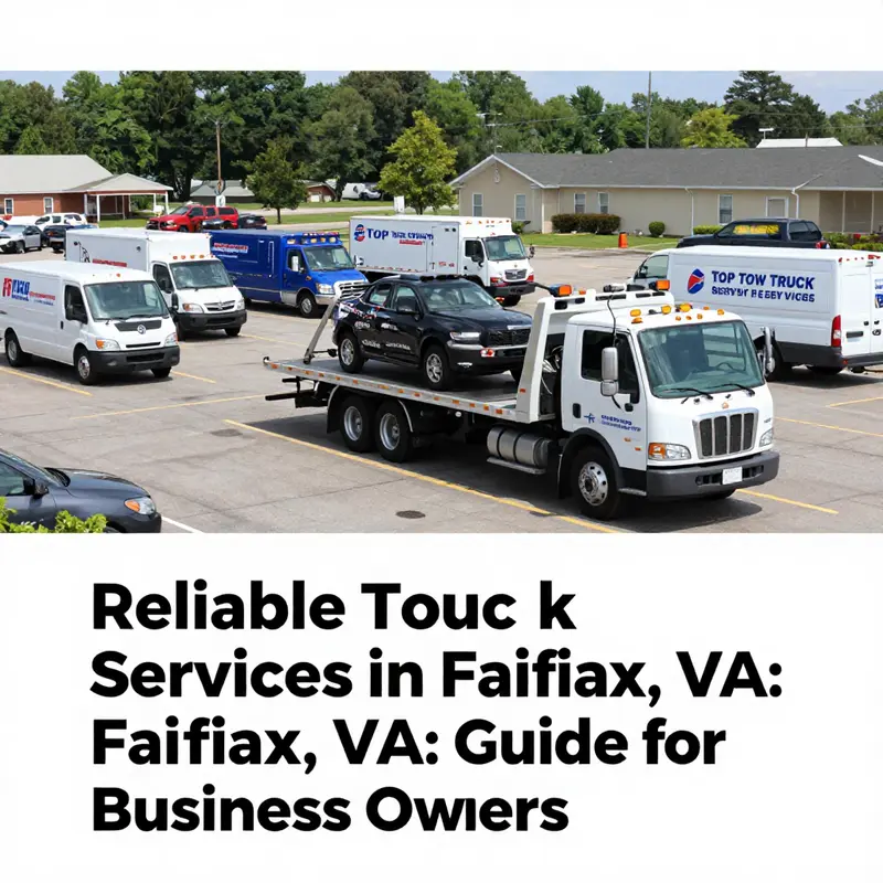An array of tow trucks from various companies in Fairfax, VA, emphasizing the importance of reliable towing services.