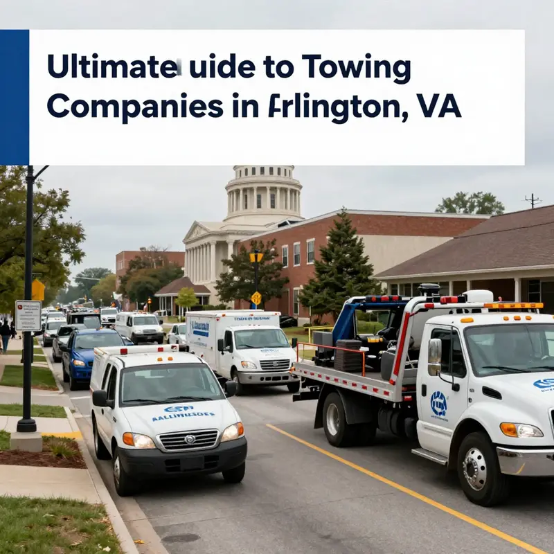 A glimpse of reliable towing services ready to assist in Arlington, VA.