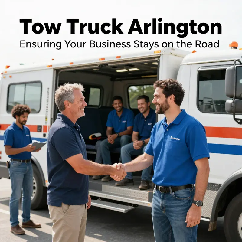 Tow Truck Arlington vehicle ready to assist on a busy Arlington street.