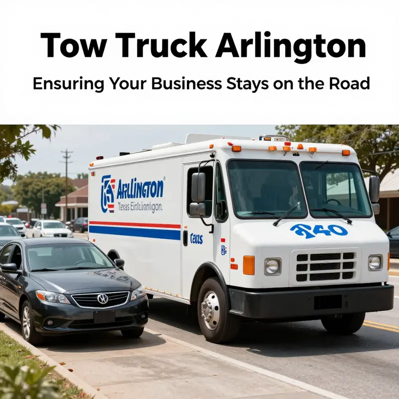 Tow Truck Arlington vehicle ready to assist on a busy Arlington street.