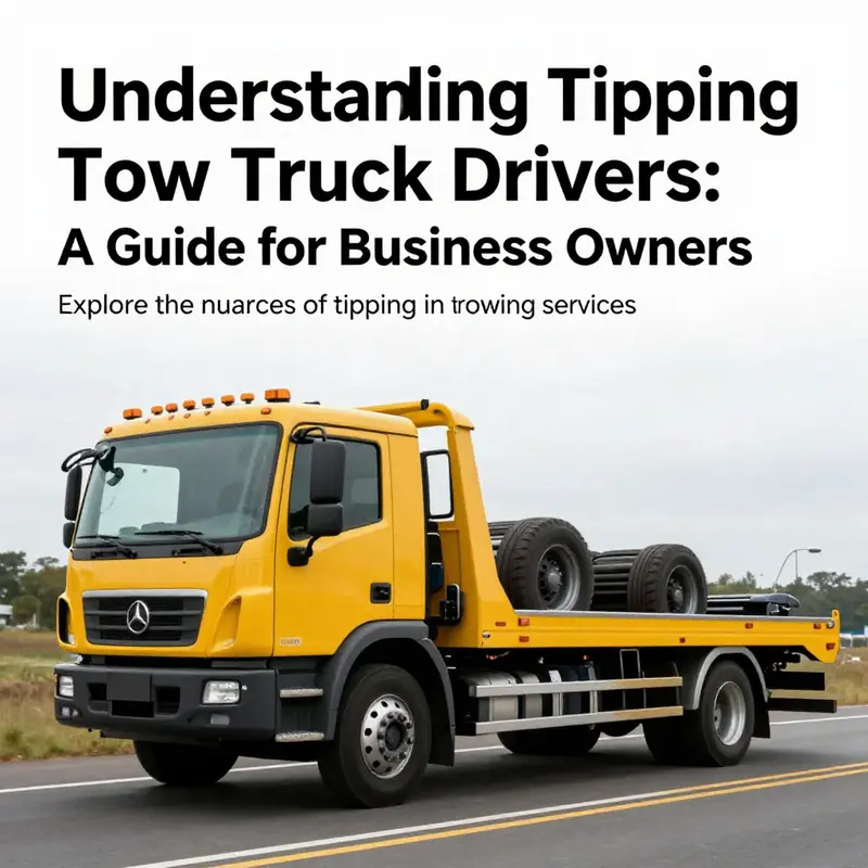 A tow truck positioned by the roadside, demonstrating readiness to help drivers in need.