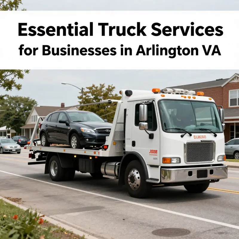 Reliable tow truck services in action on the streets of Arlington.