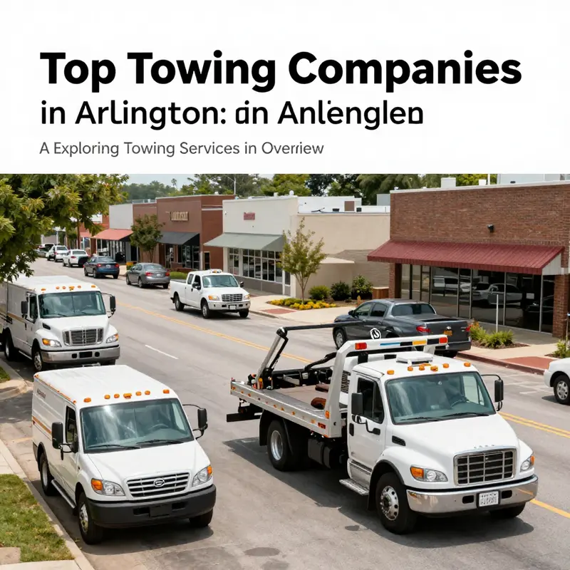 An overview of bustling local towing services in Arlington.