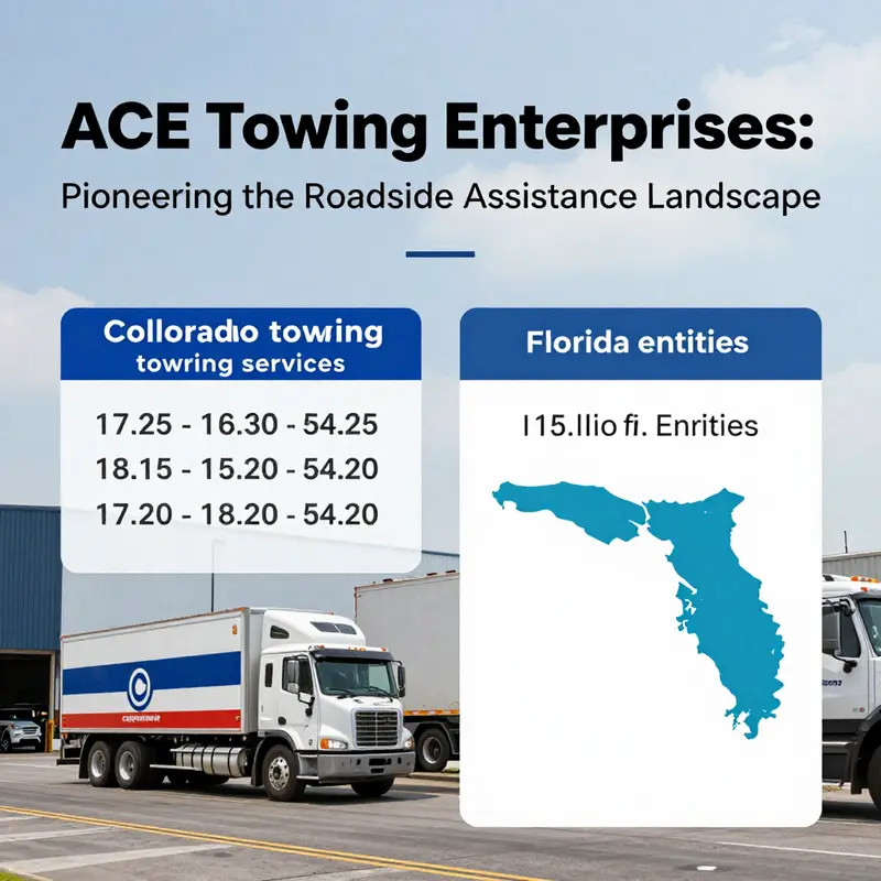 ACE Towing Enterprises’ diverse fleet, reflecting their commitment to readiness and service excellence.