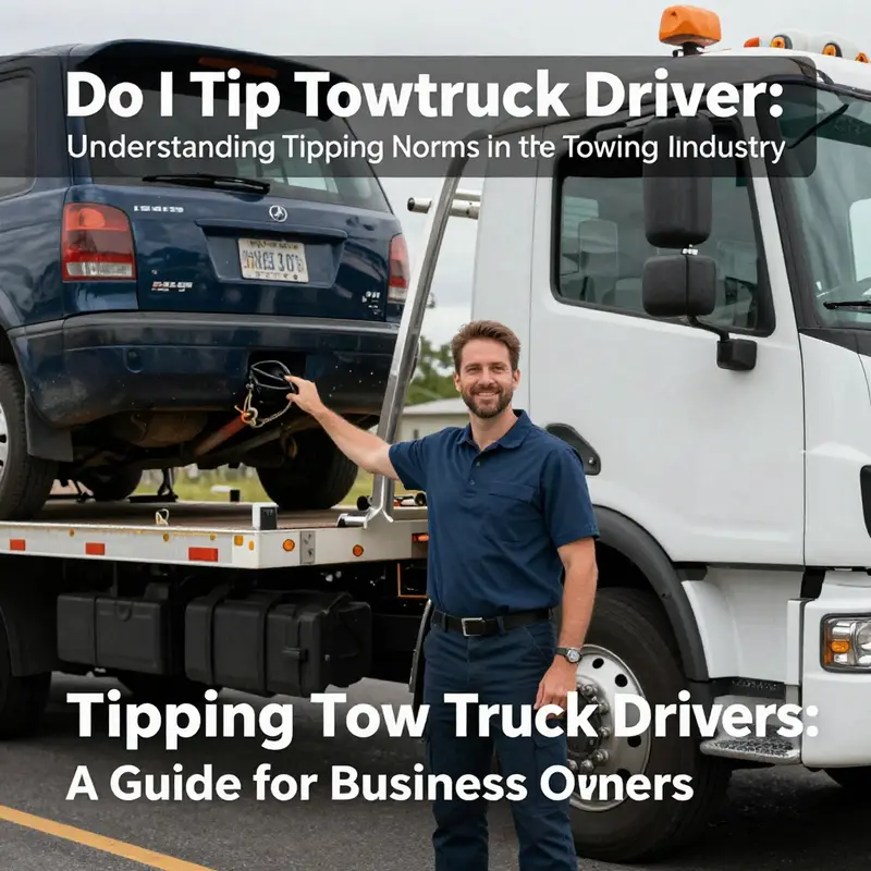 Understanding the general practices of tipping for tow truck services.