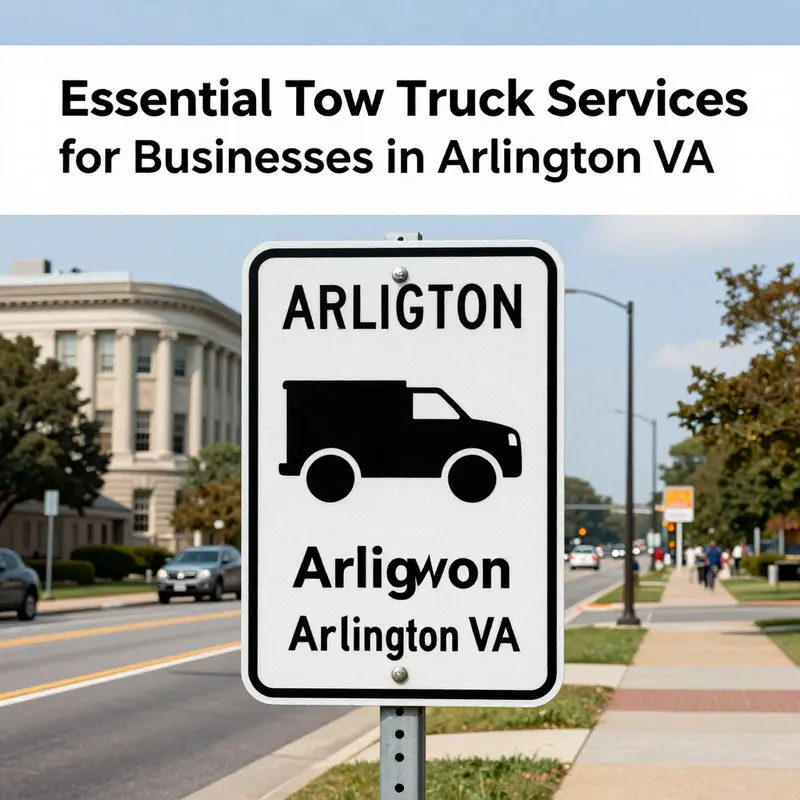 Reliable tow truck services in action on the streets of Arlington.