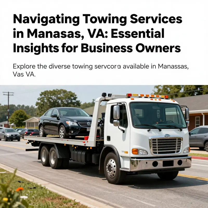 Image of a tow truck in action in Manassas, VA, highlighting the effectiveness of local towing services.