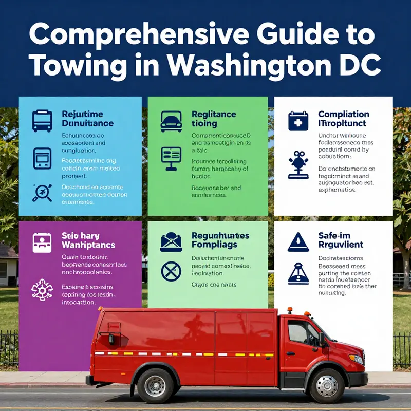 A tow truck assists a stranded vehicle on a busy street in Washington DC, highlighting the critical role of emergency services.