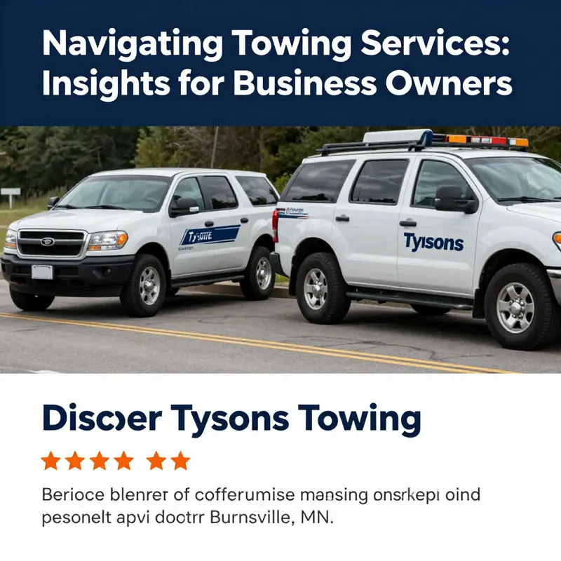 A photo showing Tysons Towing vehicles engaged in roadside assistance, emphasizing their commitment to quality service.