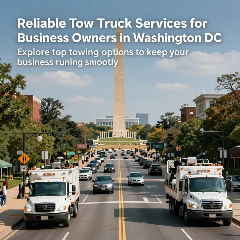 A panoramic view of busy streets in Washington DC.