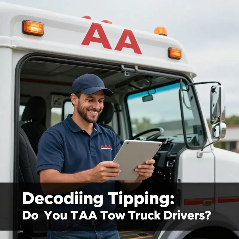 An insightful look at the context of tipping practices within roadside assistance.