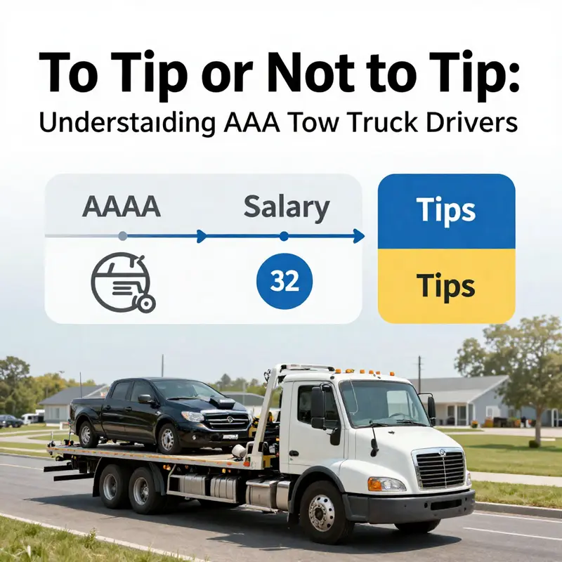 A helpful AAA tow truck driver providing roadside assistance to a driver in need.