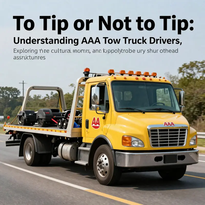 AAA tow truck driving confidently on the road, showcasing professionalism in roadside assistance.
