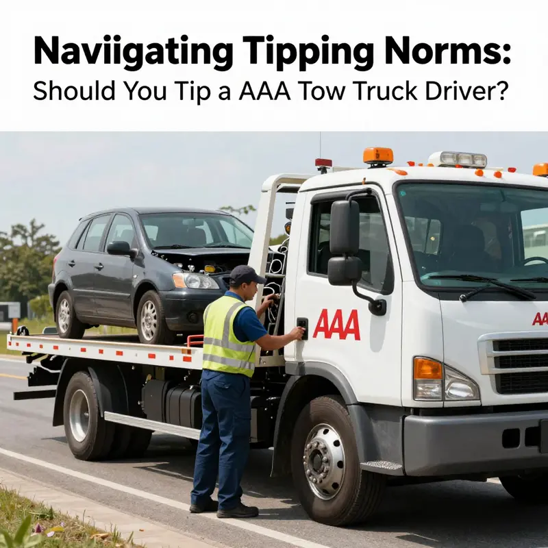 A professional AAA tow truck driver provides roadside assistance, exemplifying the service standard expected from AAA.