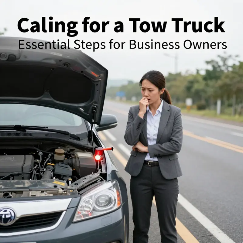 Prioritizing safety first when calling for a tow truck.