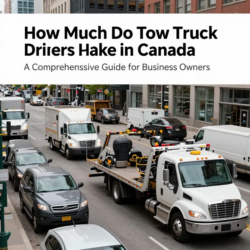 Tow truck drivers operate in diverse settings across Canada, influencing their salary expectations.