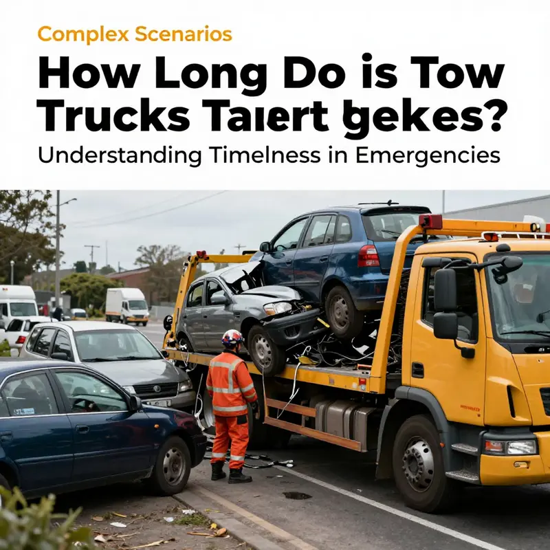 The contrast of tow truck response times in urban versus rural settings.