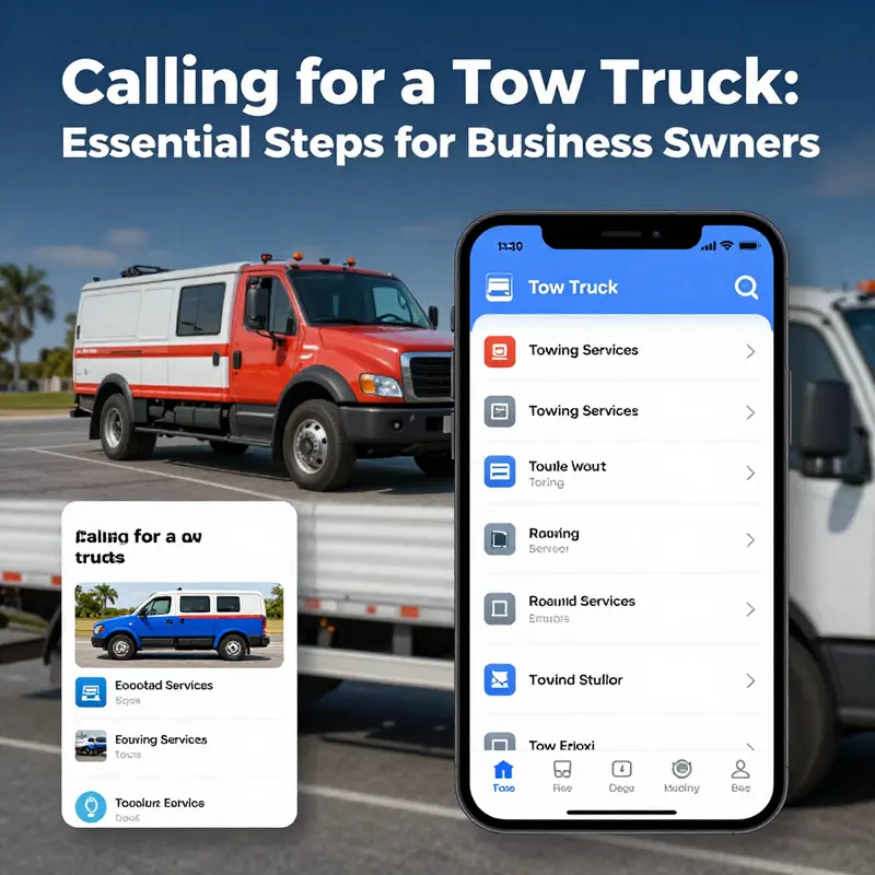 Prioritizing safety first when calling for a tow truck.