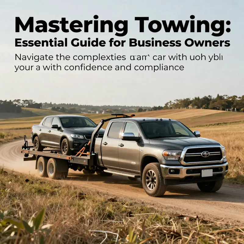 A robust pickup truck towing a car through a picturesque rural landscape, showcasing the essence of effective vehicle towing.