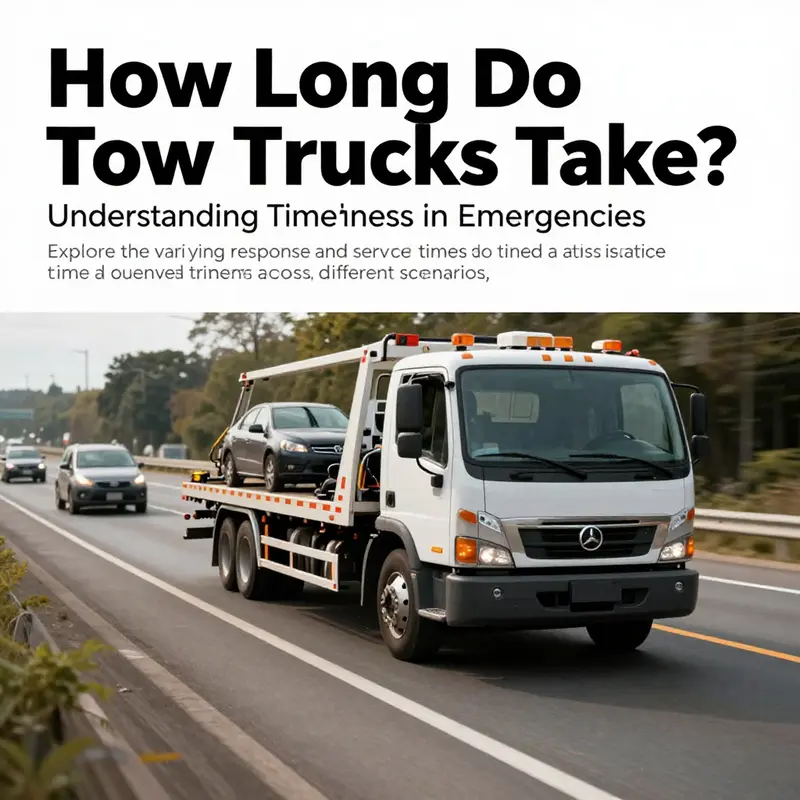 A tow truck navigating through traffic on a busy highway, emphasizing the urgency of roadside assistance.