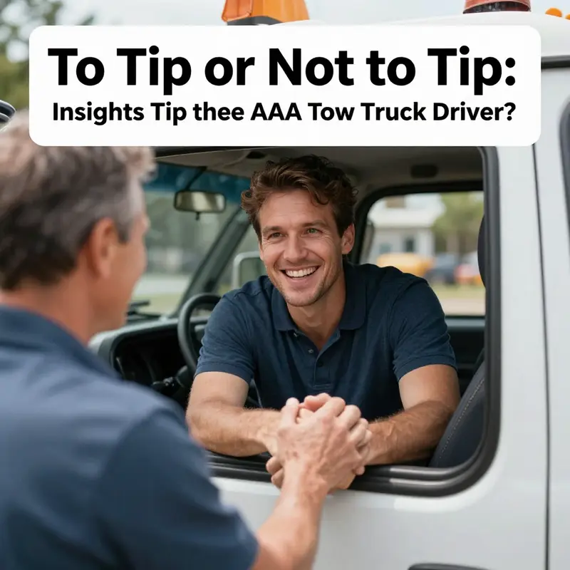 A tow truck driver exemplifying service standards while assisting a stranded vehicle.