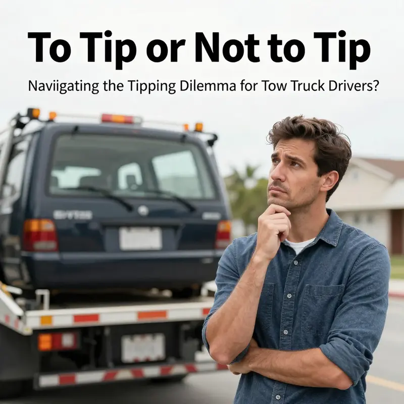 A tow truck driver providing professional service during an emergency.