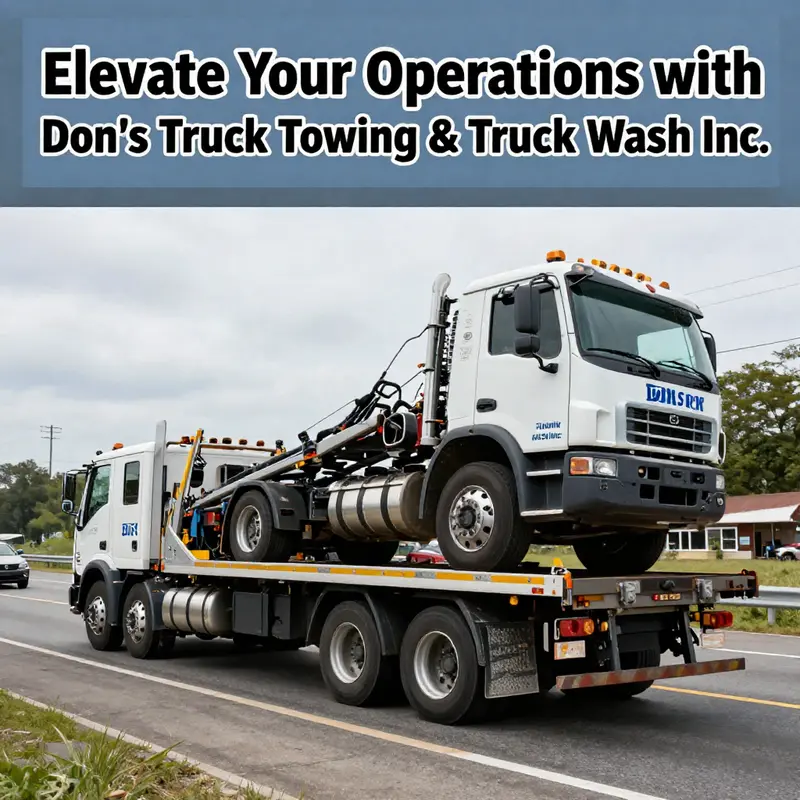 Don’s Truck Towing responding to an emergency call, demonstrating quick and efficient service.